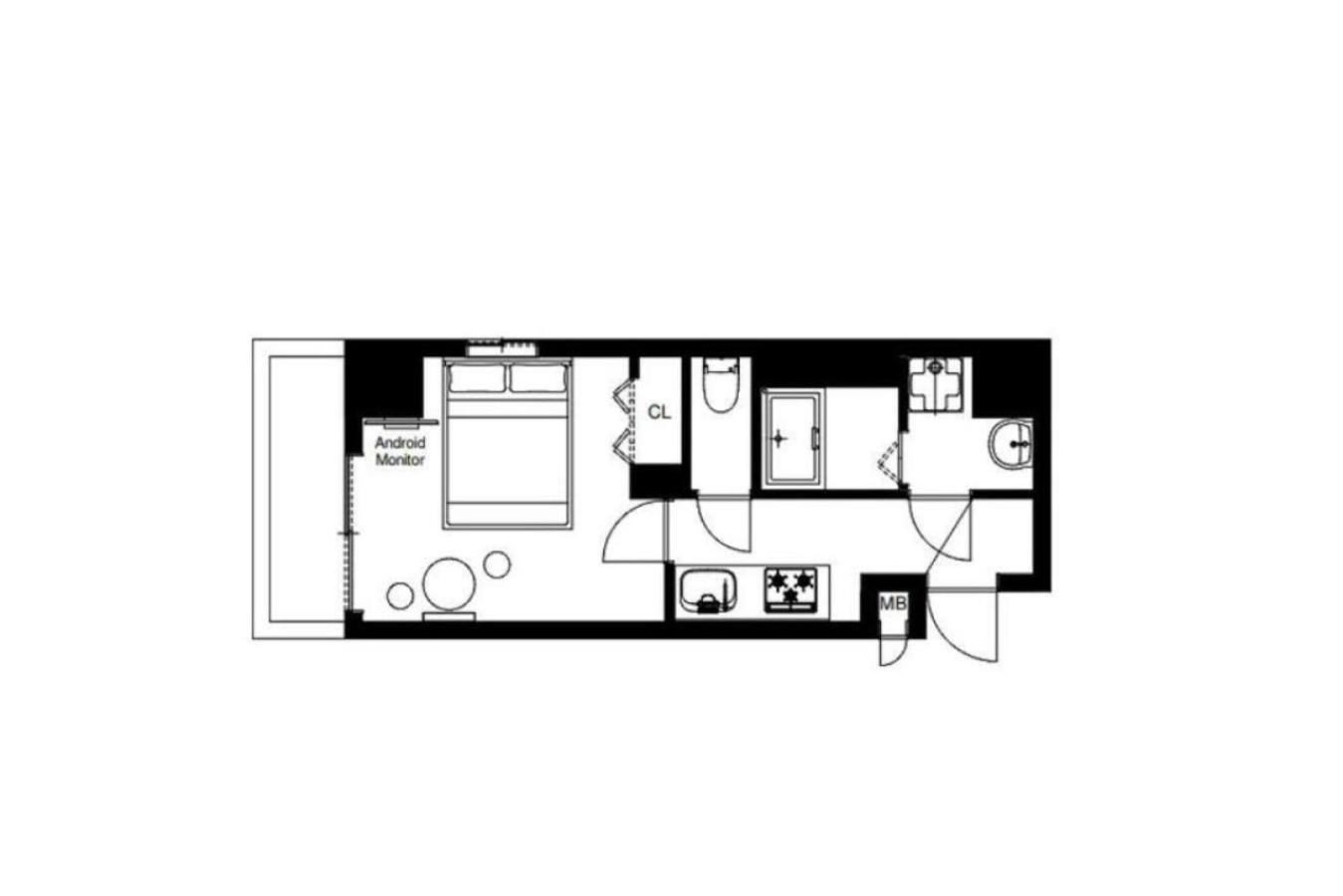 Grandia Shinsaibashi Apartman Oszaka Szoba fotó